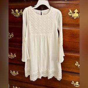 Peaches n cream White Rayon Dress size 5 NWT
Note small spot on front of dress